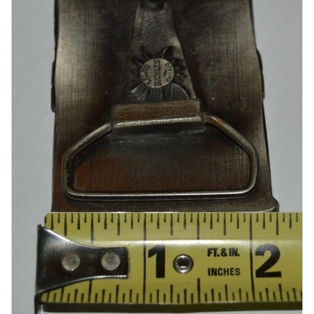 Vintage 1970s Curtiss Co BUTTERFINGER Candy Bar Heavy Belt Buckle Rare - Picture 6 of 6